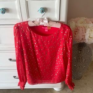 Lilly Pulitzer Silk Shirt. Size M. Excellent Condition!